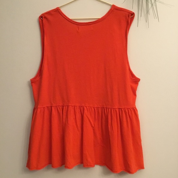 ❤️Free People Summer Orange Top - Picture 8 of 10